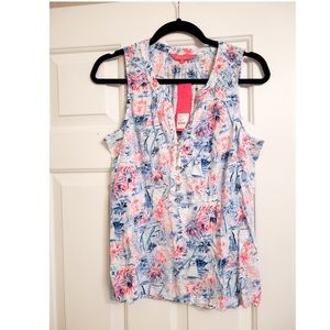 Lilly Pulitzer Essie Top Medium NWT Sea to Shining Sea